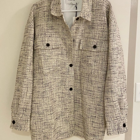 Aritzia Babaton Joan Oversized Shirt Jacket Shacket NWT - Picture 6 of 8